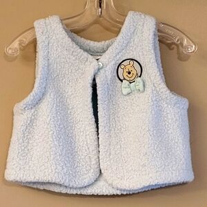 Disney baby Winnie the Pooh soft mint green vest